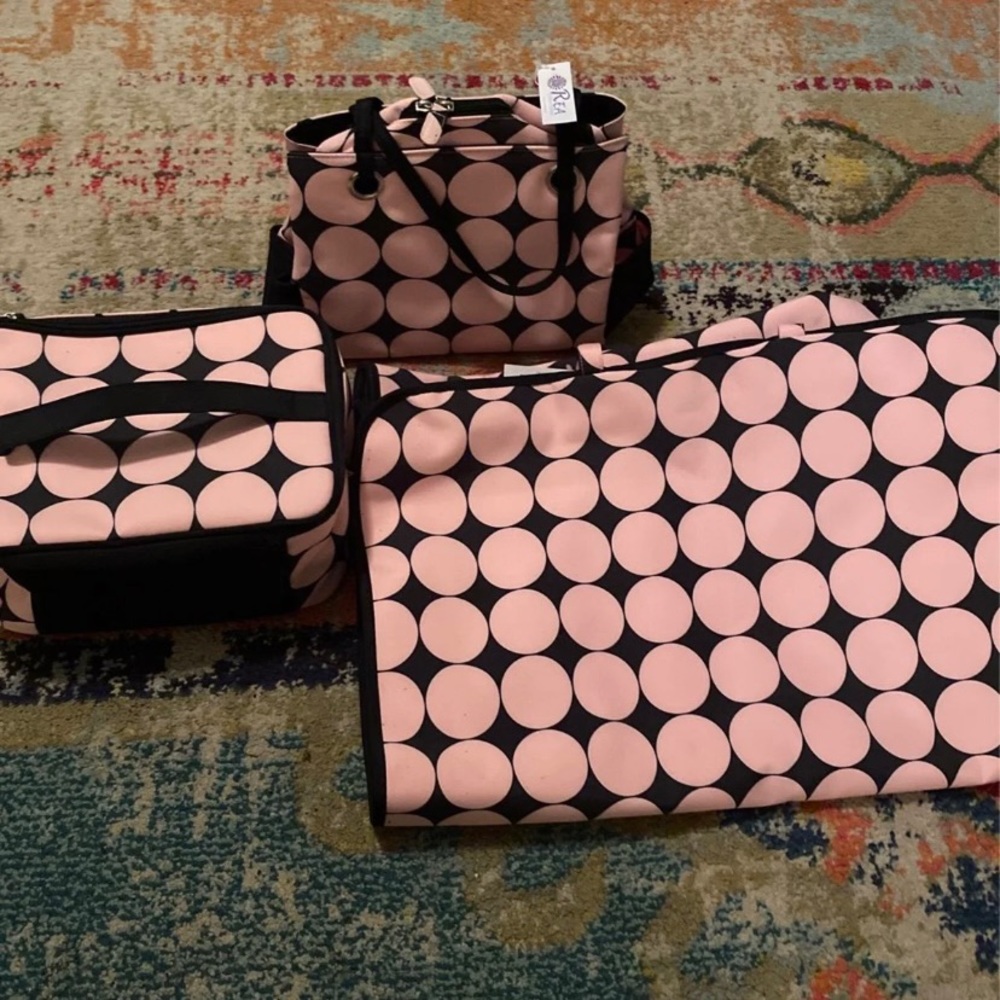 Women’s makeup bag and purse